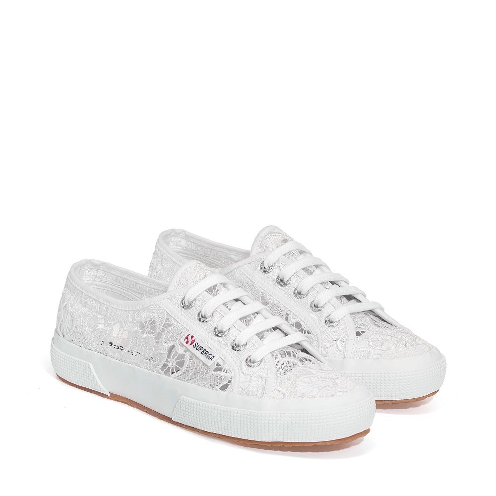 Superga 2750 Macrame White Sneakers - Women's Sneakers USA | US7601540